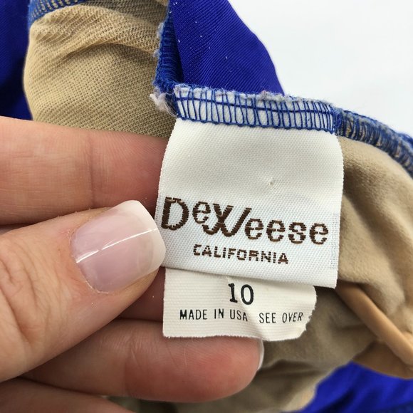 Vintage Royal Blue One Piece Swim Small - Picture 8 of 8